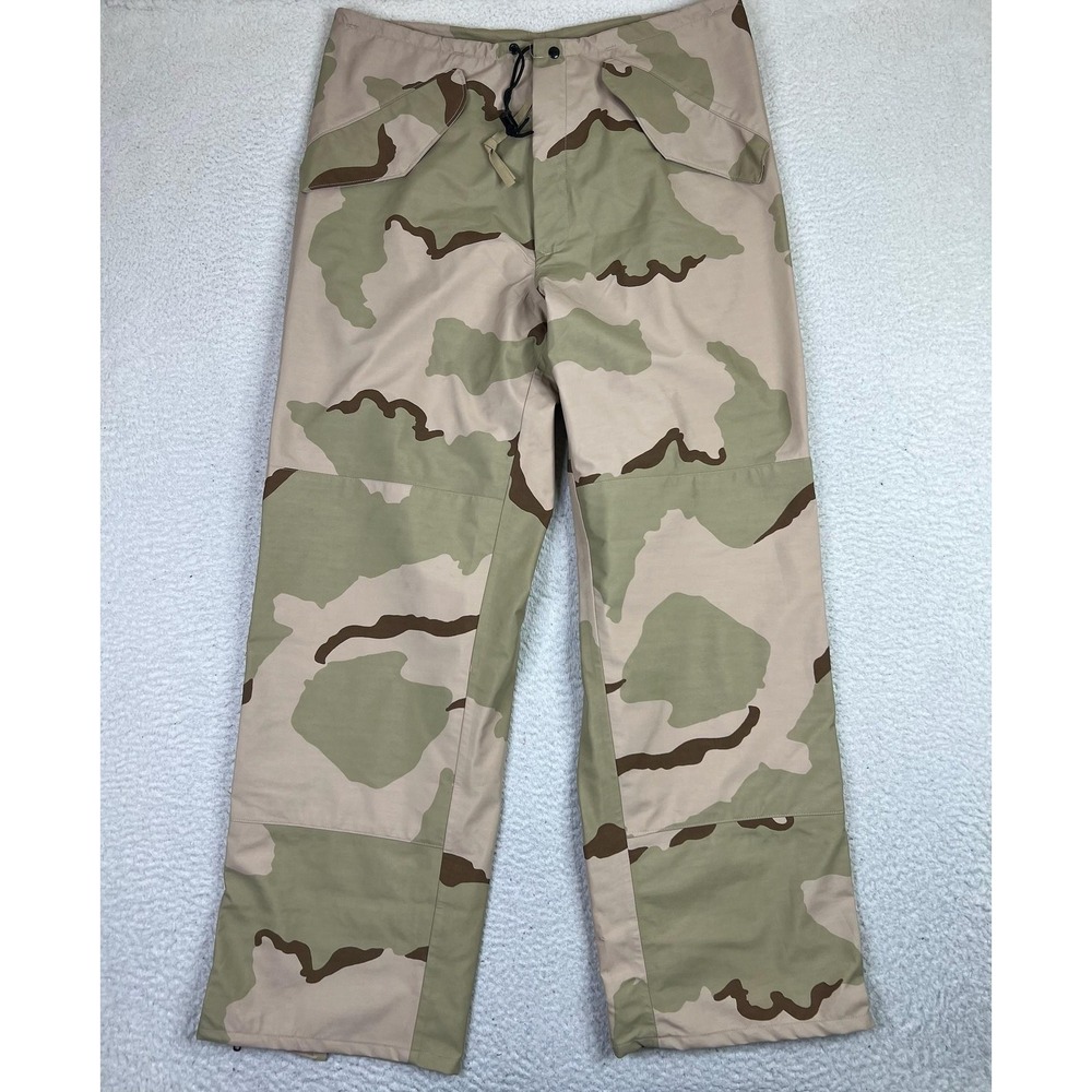 US Military ECWCS Gore-Tex Pants Mens‎ Medium Long Desert Camo Waterproof USA